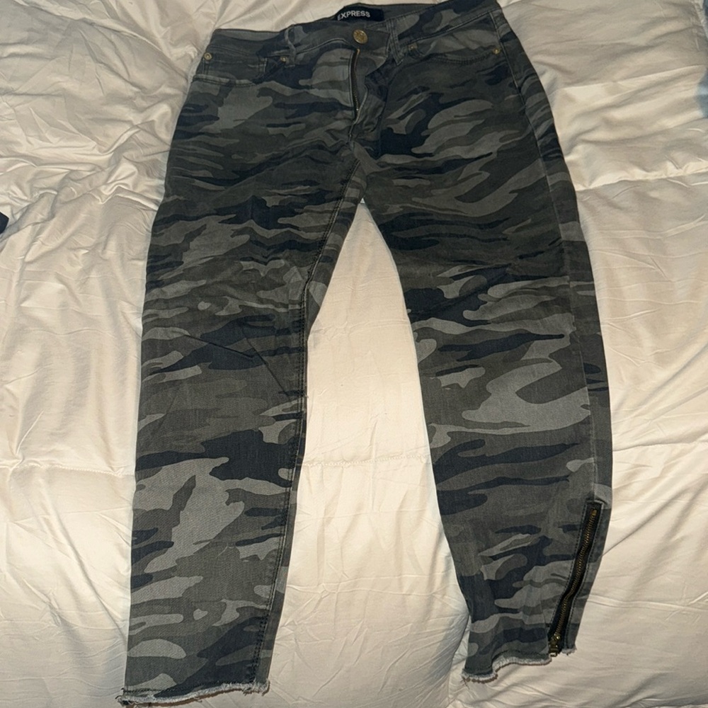 Express Camo Skinny Jeans